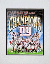 Buy New York Giants Super Bowl XLII Champions Composite Double Matted 8 x 10 Photograph (Unframed) by Photo File