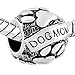 LuckyJewelry Dog Mom Paw Print Animal Charms Beads On Sale Fit Pandora Jewelry Bracelet