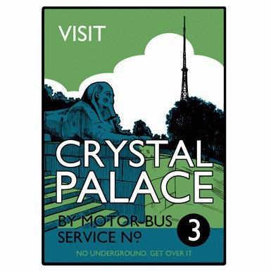 Visit Crystal Palace'' Print by Beyond Thrilled