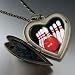 Pugster Bowling Pins Large Photo Locket Pendant Necklace