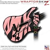 Zebra Stripes Pink Skin fits Band Hero, Guitar Hero 5 & World Tour Guitars  ....