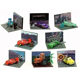 Disney Pixar Cars Mini Figures Set - Vending Machine Toys :Complet Set of 8 Figures ***Free Domestic Shipping For This Item!***