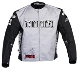 Joe Rocket Yamaha R-Series Mens Textile Motorcycle Jacket Silver/Black Large L