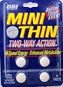 Mini Thin 2 Way Two-way Action Hi Speed Energy Metabolism (5 Packs) 4 Tablets Ea