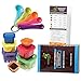 easylifebasics All in ONE Portion Control Containers (7 Piece) Kit with 5 Measuring Spoons and