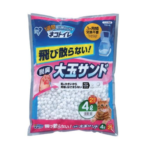 1週間取り替えいらずネコトイレ大玉脱臭サンド TIO-4L 4L