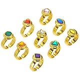 Pack of 24 Jewel Rings - loads of colours
