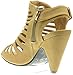 Top Moda Shoes PEN 3, Women Open Toe Strappy High Heel- Nubuck