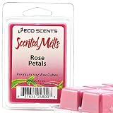 2-Pack Rose Petals EcoScents Scented Wax Melts - Maximum scent load delivering 120+ hours of fragrance.