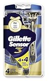 Gillette Sensor3 Einwegrasierer Golden Edition, 4 + 4 Stück Gillette Sensor3 Einwegrasierer Golden Edition, 4 + 4 Stück