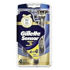 Gillette Sensor3 Einwegrasierer Golden Edition, 4 + 4 St�ck