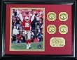Joe Montana San Francisco 49ers 4 Time Super Bowl Champion Photomint - Plaque