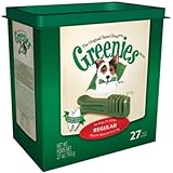 Greenies Dental Chews for Dogs, Regular, Pack of 27