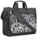 15.4 inch Expandable Floral Fleur Garden Laptop Notebook Laptop Computer Briefcase Messeger Shoulder Bag Carrying Case