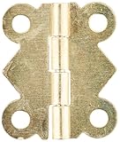 uxcell 蝶番 ドアヒンジ　回転可能　窓引き出しドアバット　真鍮トーン