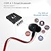 StarryBay Ultra Lightweight Bluetooth Headphones - L06 Bluetooth V4.1 Sweatproof Magnet Stereo Earbuds for Handsfree Sports Headset for iPhone and Android (red-black )