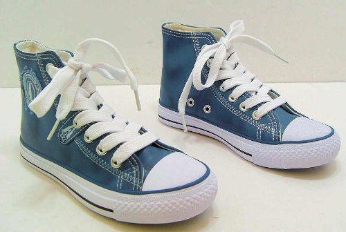 Hush Puppies Boys Pitcher Blue Hi Top Baseball Style Boots