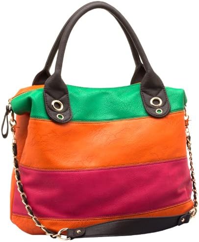 MG Collection Pink Chic Large Everyday Hobo Shopper Handbag w/ Shoulder Strap