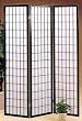 Three Panel Room Divider in Black Finish By Coaster Furniture