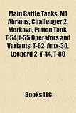 Main Battle Tanks: M1 Abrams, Challenger 2, Merkava, Patton Tank, T-54]t-55 Operators and Variants, T-62, Amx-30, Leopard 2, T-44, T-80