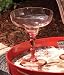 Baroque Ruby Red Acrylic Margarita Glass By Precidio
