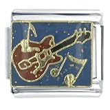 Guitar Musical Italian Charms Bracelet Link
