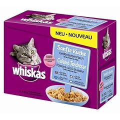 Whiskas Sanfte K�che Multipack Portionsbeutel Ged�nsteter Fisch 12 x 85 g , 1-er Pack (1 x 1 kg)