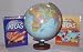 Replogle World Globe with World and USA Atlases
