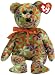 Ty Beanie Babies Groovey - Flower Print Bear (Green)