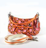 Coach Poppy Glam Signature 3D Groovy Shoulder Bag Purse Handbag 14982 Melon