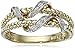 Amazon Collection 10k Yellow Gold Double Rope Diamond Ring
