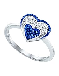 0.10CTW DIAMOND MICRO-PAVE HEART RING