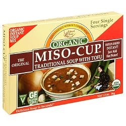 Miso-Cup Organic Traditional Soup with Tofu, Single-Serve Envelopes in 4-Count Boxes (Pack of 12)