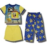SpongeBob "It's Just Me..& Me Gold" 3 piece pajama set for boys