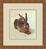 "Young Hare" by Albrecht Durer - Framed Artwork