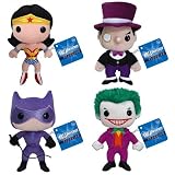 Funko DC Universe Wonder Woman Catwoman Joker & Penguin Plushie Doll Set
