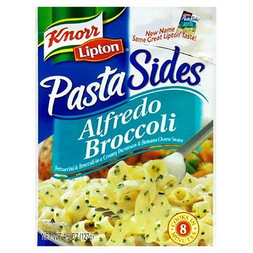 Lipton Noodles & Sauce, Alfredo Broccoli, 4.5-Ounce Packages (Pack of 12)