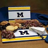 Michigan Wolverines Glass Cutting Board Set