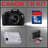 Canon EOS Rebel T3i 18MP Digital Camera with EF-S 18-55mm IS II Lens + 16GB ....