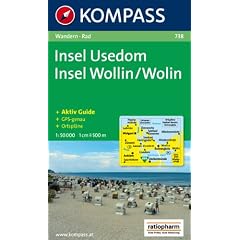 Insel Usedom, Insel Wolin: Wanderkarte mit Aktiv Guide und Radwegen. Mit Ortspl�nen. GPS-genau. 1:50.000