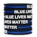 SayitBands 10 Blue Lives Matter Thin Blue Line Silicone Wristbands Brand