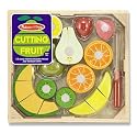 Melissa & Doug Deluxe Wooden Cutting Fruit Crate