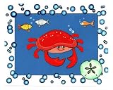 Crabby Giclee Poster Print by Cheryl Burke, 16x20