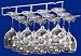 Under Cabinet Stemware Rack (Platinum) (1.25"H 14.5"W x 11"D)