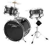Performance Plus 3 Piece JR. Drum Set (Black)