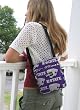 K State Kansas State University Logo Sidepack Tote Cross Body Daypack Bag - GIFT IDEAS for HIM or HER Ladies Women Girls Travelers fits Camcorder, Camera, Binoculars, Travel, Cotton with WATERPROOF LINING UNDERSIDE