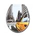 Abattant de Toilette WC Deco City Taxi New York - en Melamine - Neuf