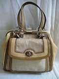 COACH BONNIE STRAW LADY BAG 13403 - Camel