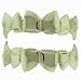Silver plated Grillz top & bottom set hip hop bling