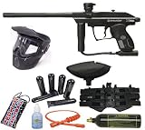 Kingman Spyder Xtra Titanium Paintball Gun Package - Diamond Black